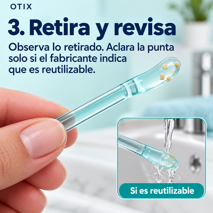 Retira y aclara